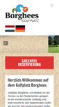 Mobile Screenshot of golfclub-borghees.de